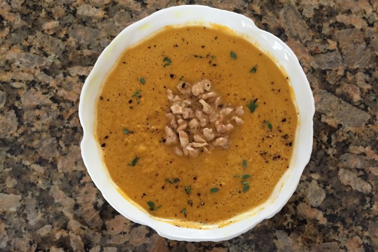Hearty Walnut Butternut Squash Soup Recipe