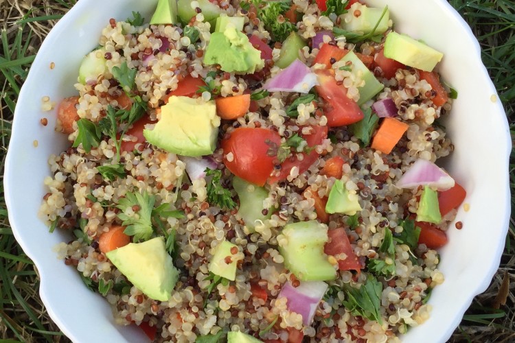 Festive Tri-color Quinoa Salad Recipe